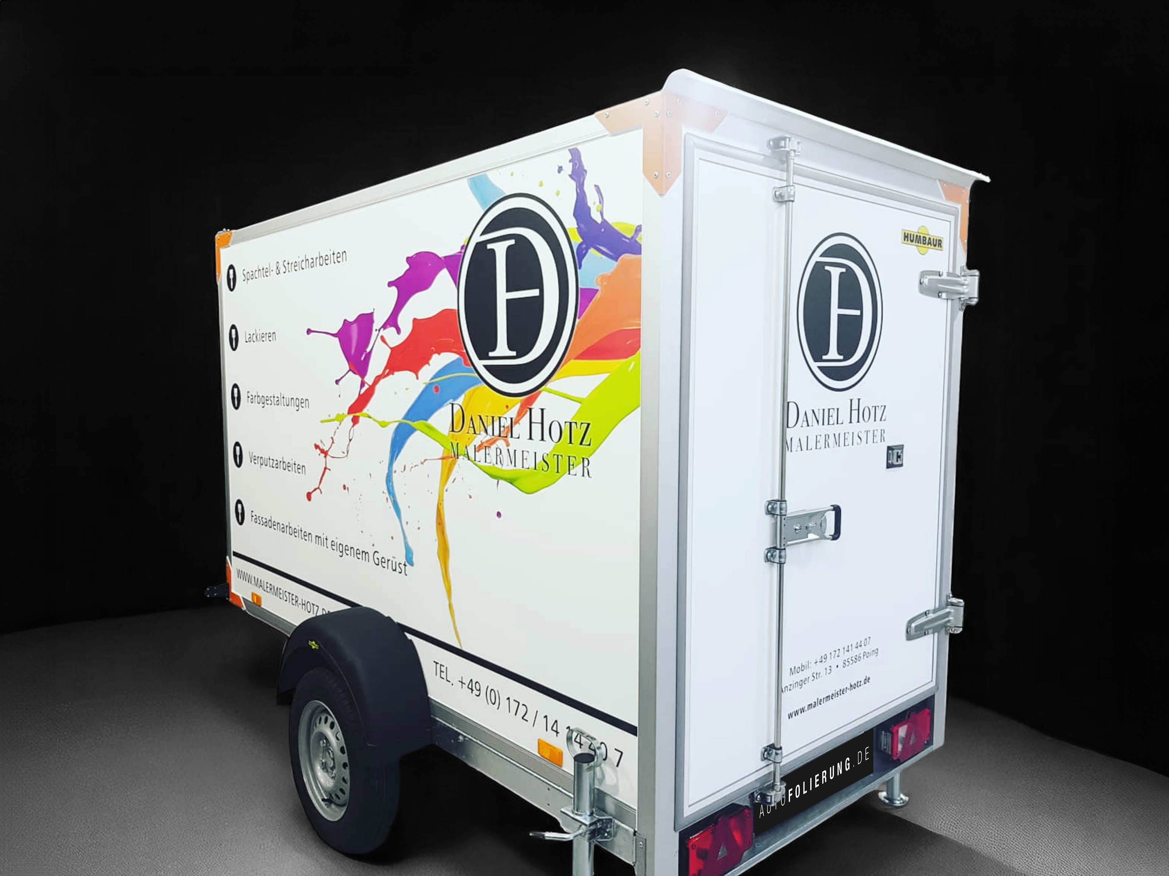 Anhänger Teilfolierung